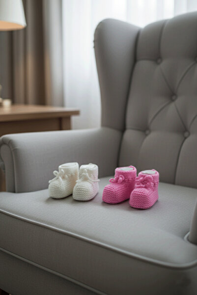 Hiciw El Örmesi Bebek Patik || 0-1 Yaş Patik