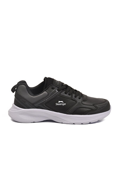 Slazenger Black and White Lace-Up Lightweight Flexible Men's Sports Shoes Gima m