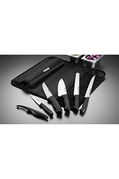 PİRGE Ecco Masterchef Çantalı 7 Parça Bıçak Seti - 35194 ( Çanta + 6 Adet Bıçak )