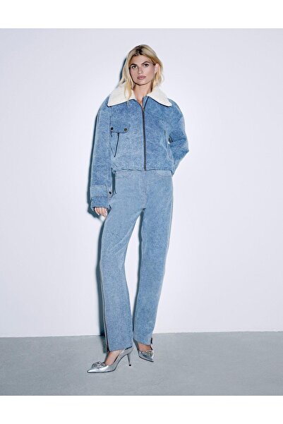 İLVİ Veyra Light Blue Women's Trousers