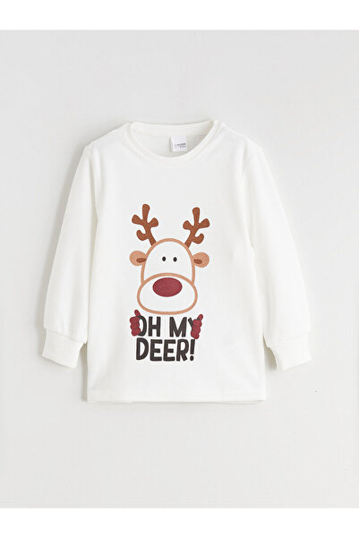 LC Waikiki Özmarka Новий сезон Велосипедний комір Новорічний тематичний піжамний комплект для хлопчиків