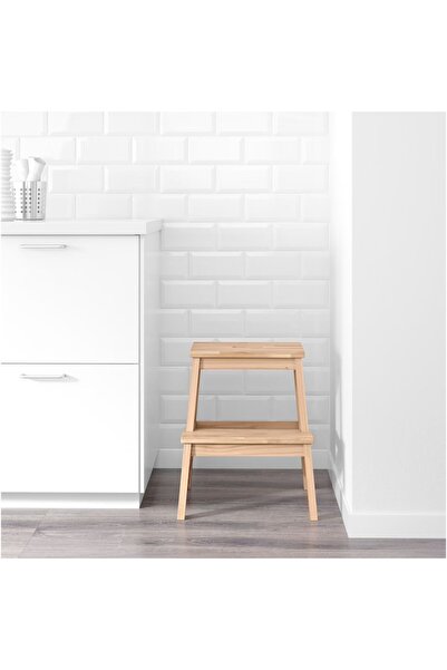 TRINAR Solid wood 2-step booster stool, 50 cm height, oak, multifunctional