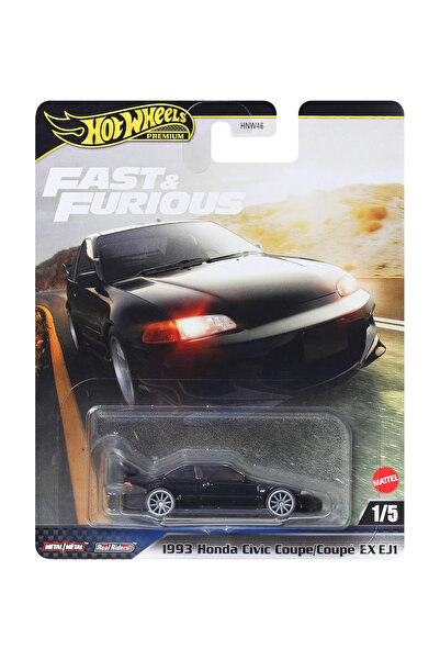 HOT WHEELS Premium - 1993 Honda Civic Coupe/Coupé EX EJ1 (1/64) Fast & Furious