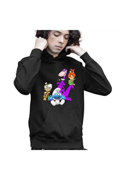 OEM Hanorac Copii Baieti Familia Flintstone Dino Bebe Strumf Pebbles Bamm Bamm