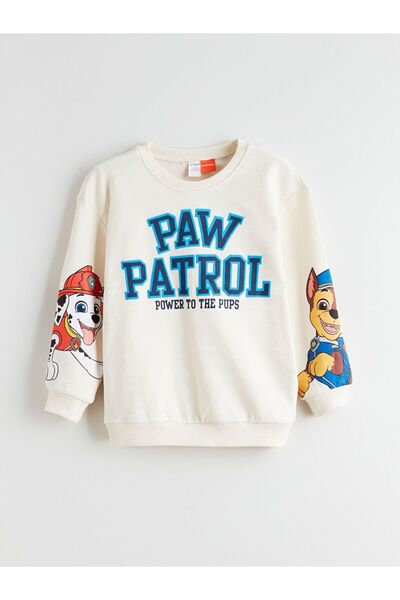 LC Waikiki LCW Kids Bisiklet Yaka Paw Patrol Baskılı Erkek Çocuk Sweatshirt