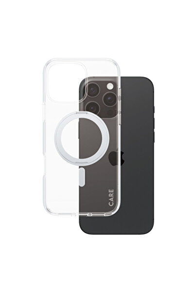 dalip Carcasă PanzerGlass CARE argintie cu suport și MagSafe pentru iPhone 16...