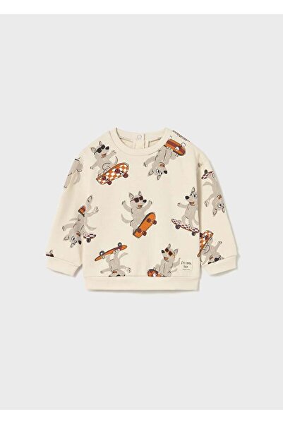 MAYORAL Boy's Sweatshirt Ecru