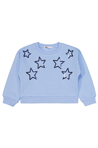 Civil Girls Yıldız Pul Nakışlı 2-5 Yaş Eşofman Takımı - Mavi 3-4 Yaş