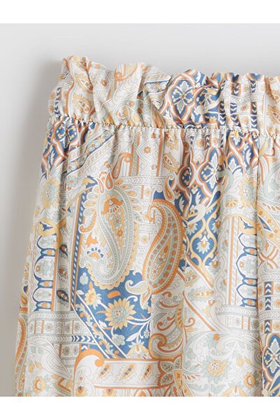 LC Waikiki LCW Kids Patterned Girl's Trousers with Elastic Waist