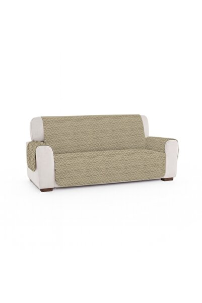 PATONE Husa canapea 3 locuri, matlasata, 298x177x54cm, pale cream