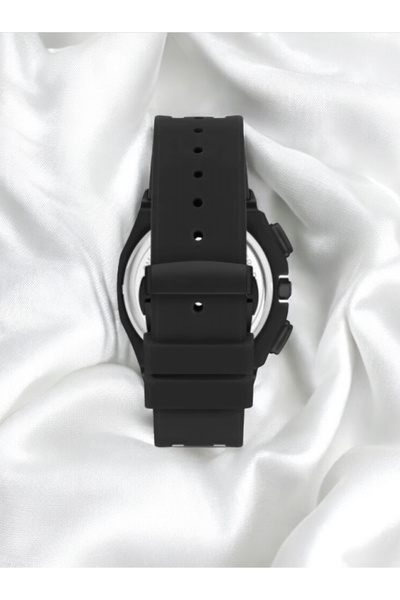 FERRO Black Silicone Cord Men's Wristwatch All Functions Active 3 Atm Water Resistant Gift-Guaranteed