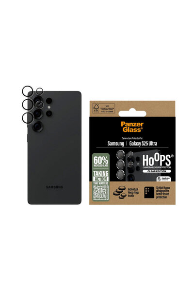 dalip Folie de protecție pentru obiectivul camerei Samsung Galaxy S25 Ultra PanzerGlass® seria Hoops®, transparentă