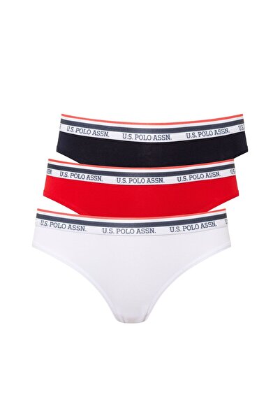 U.S. Polo Assn. Women's 3-Piece Navy&White&Red Cotton Slip Set - Multiple Colors - Ilc2.66V46J6-Xcok