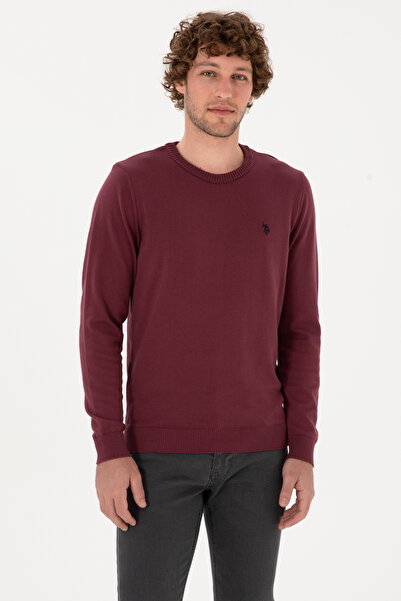 U.S. Polo Assn. Men's Burgundy Basic Sweater 50313713-Vr177