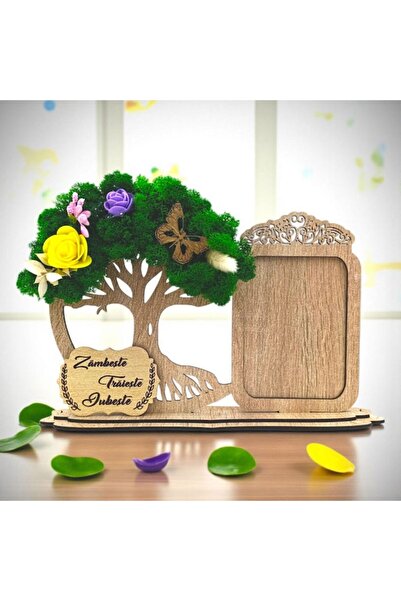 OEM Photo frame with tree of life and lichen, message for family/friends/sisters/brothers/wife – 30x18 cm