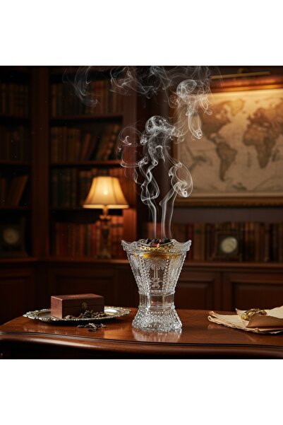 Generic Modern design transparent glass incense burner with logo