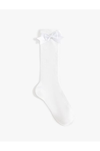 Koton Girl's Long Socks with Bow Detail (Aw 25)