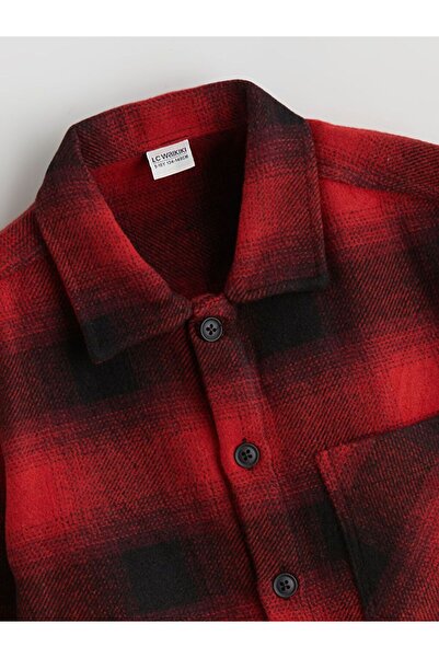 LC Waikiki Lcw Kids Plaid Boy's Shirt Jacket