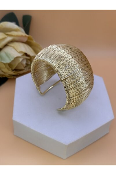 SK aksesuar Hasır Model Bombeli Kalın Vip Kelepçe