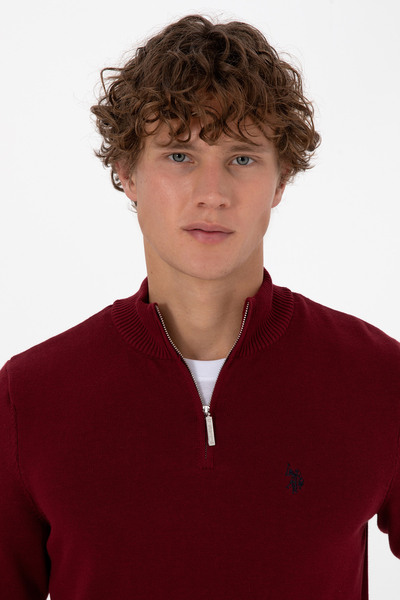 U.S. Polo Assn. Men's Burgundy Basic Sweater 50313695-Vr014