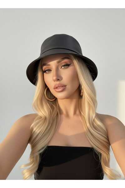 Goldmine Pălărie tip bucket din piele artificială pentru femei