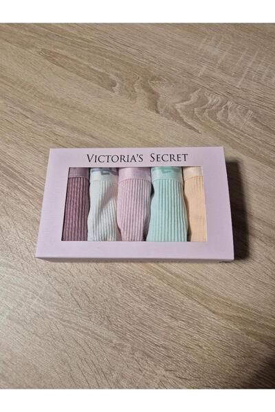 Victoria's Secret Set of 5 thongs, Multicolor, M