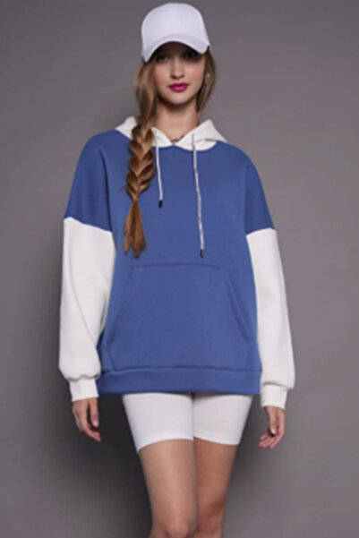 ESSFASIHON 3 Thread Combed Cotton Sh Fleece-Lined V-Neck K Hooded Sweatshirt