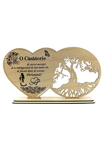 OEM Decorațiune din lemn blank cu mesaj pentru nuntă/casatorie– cadou persona...