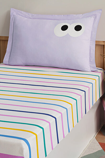 Comfort Craft Fitted Sheet Set Single Size Funny Lilac Pes