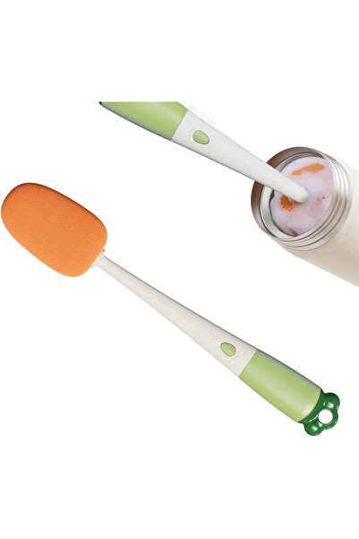 zola 3 in 1 bottle/glass washing brush, sponge, silicone brush and plastic scourer, 27 cm