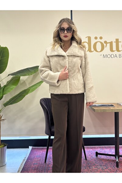 dörtelle Extra Soft Texture Plump Hooked Faux Fur Coat