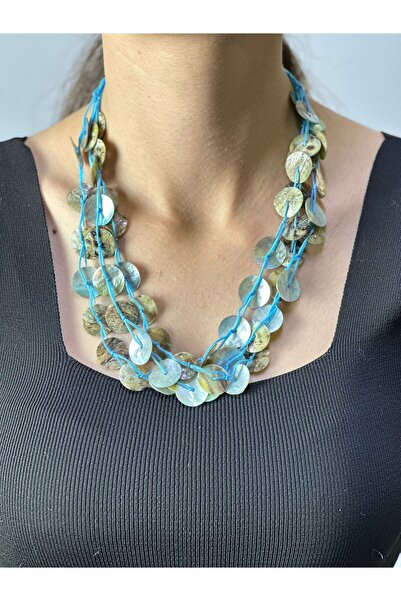 Gönülden Tasarım Stone Design Women's Necklace 25 cm