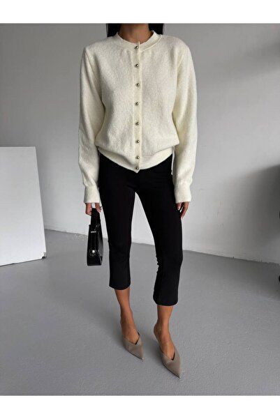 Secret Passion Lingerie New Season Button Detailed Textured Women's Knitwear Cardigan 52121007