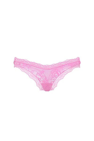 Victoria's Secret Rose Lace Deep Leg Cut Thong
