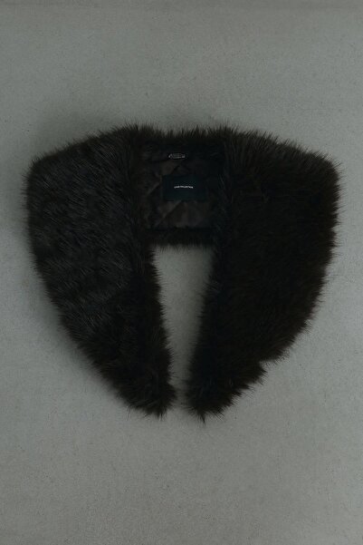 Suud Collection Bitter Brown Fur Collar