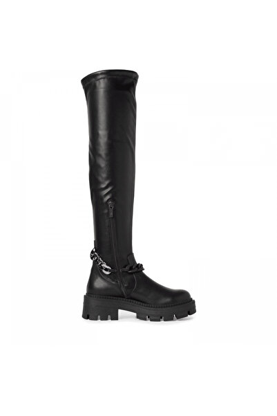 Tamaris long boots with chain