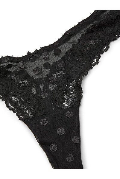 Victoria's Secret Tulle Polka Dot Lace Thong