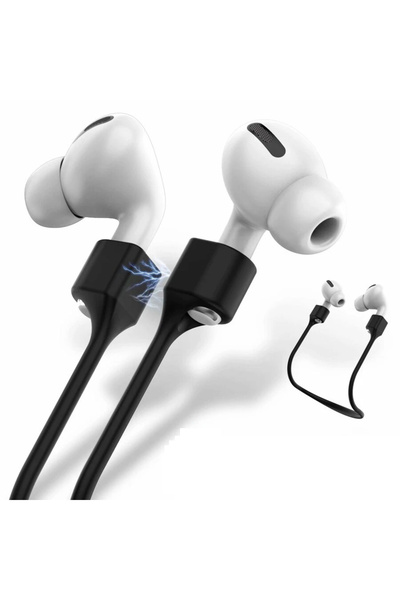 Comet Manyetik AirPods Kaybolmaz Askı İpi – Yumuşak Silikon, Güçlü Mıknatıs, Evrensel Uyum