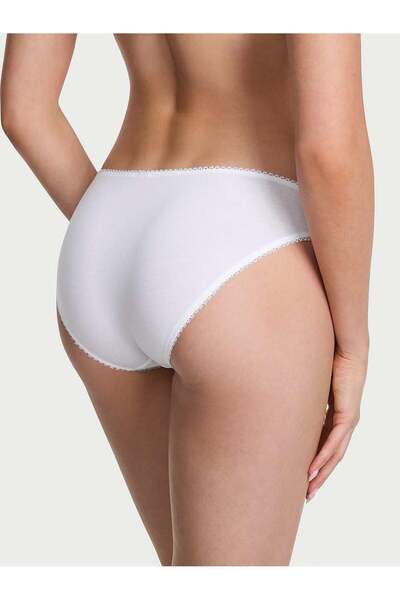 Victoria's Secret Stretchy Cotton Ruffled Bikini Panties