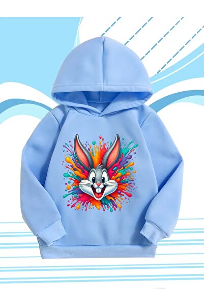 oneagılyazı سترة Ka بغطاء رأس مطبوعة على شكل أرنب لطيف