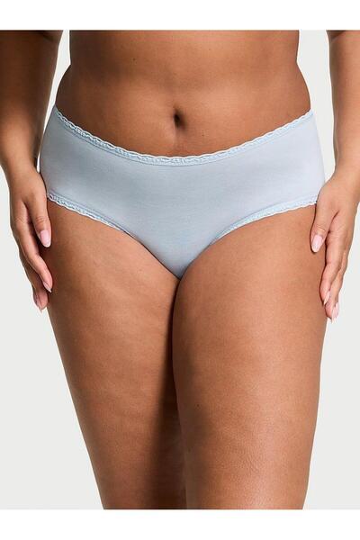Victoria's Secret Cotton Cheeky Panties with Lace Waist