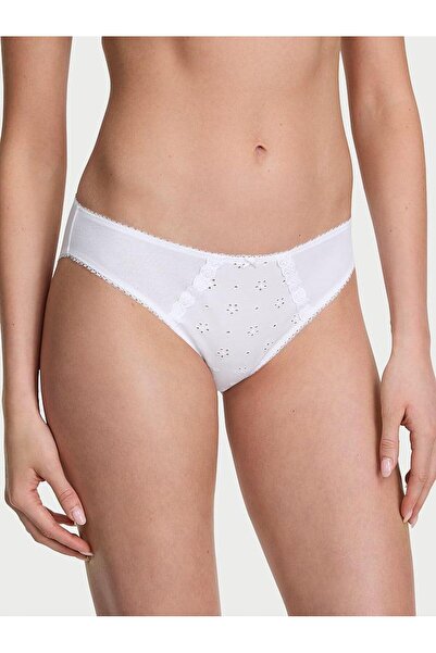 Victoria's Secret Ελαστικό βαμβακερό εσώρουχο μπικίνι με κορδόνια