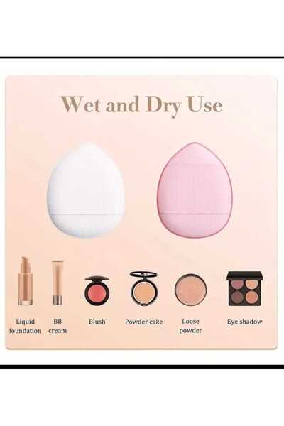 SEVRU Makyaj Süngeri Parmak Minik - Puf Kapatıcı, Allık, Pudra, Rötuş Süngeri 6 Adet