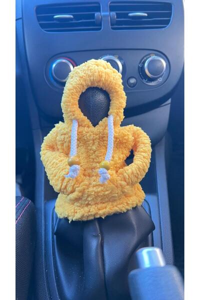 darinza SARI Peluş Vites Hoodie - Araç Vites Kıyafeti - Vites Poları - Her Ar...