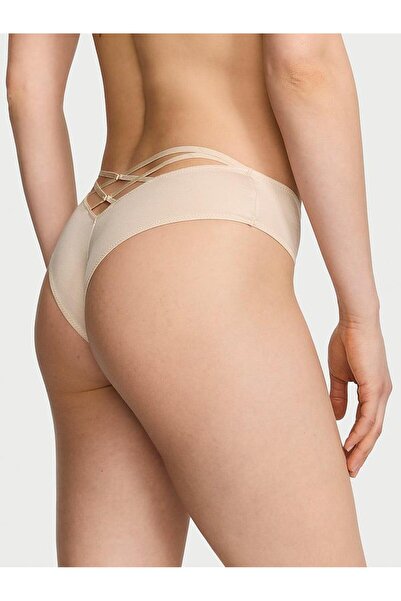 Victoria's Secret Deep Leg Cut Cheeky Panties with Back Strap