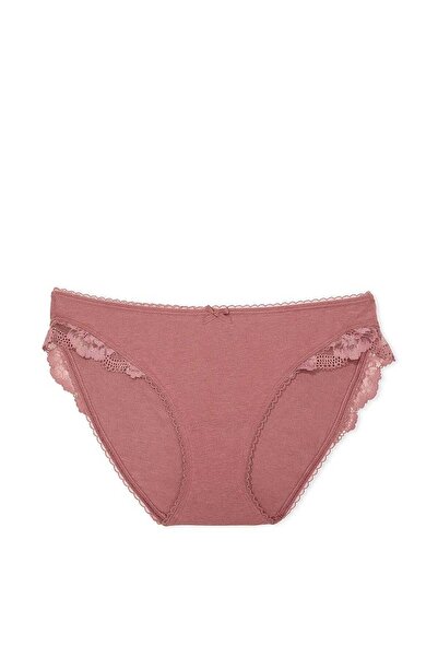 Victoria's Secret Stretchy Cotton Lace Trimmed Bikini Panties