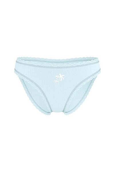 Victoria's Secret Stretchy Cotton Pointelle Lace Bikini Panties