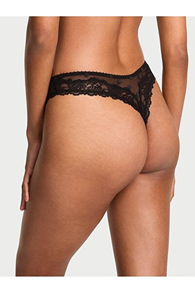 Victoria's Secret Tulle Polka Dot Lace Thong