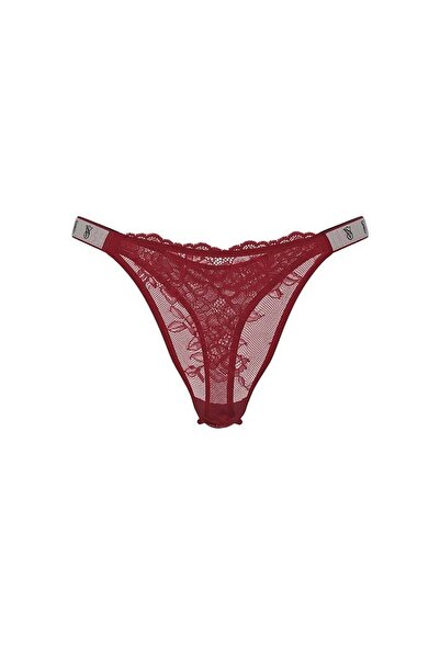 Victoria's Secret Rose lace panties with sparkling strap