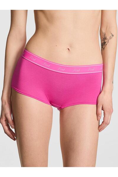 Victoria's Secret Cotton Boyshort Panties with Logo